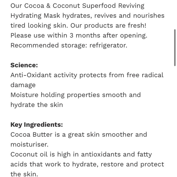 💗Dr Botanicals Cocoa & Coconut Superfood Mask - Picture 10 of 10